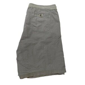 LL Bean Shorts Men Size Large Pull On Drawstring Elastic Waist Grayish Green